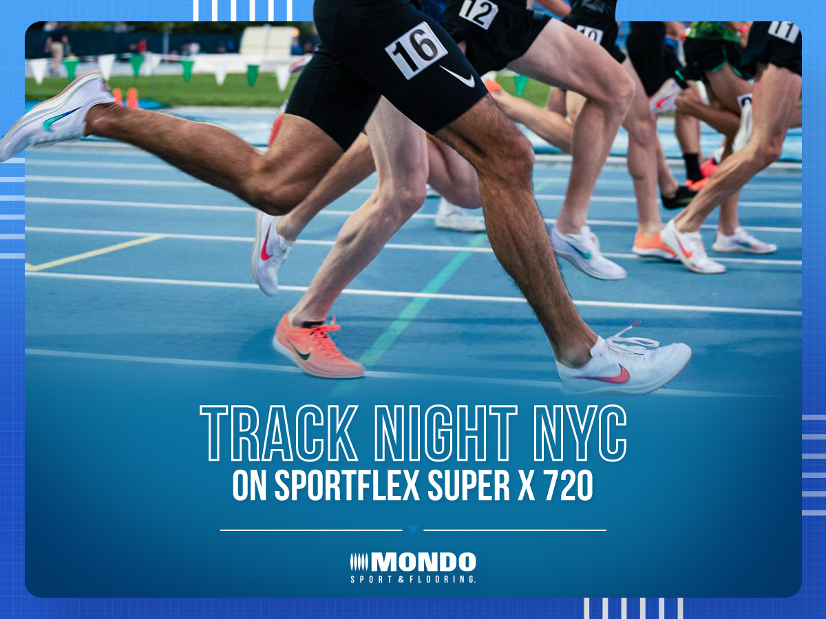 Icahn Stadium e Sportflex Super X 720 Rubber Flooring Surface Mondo Spa