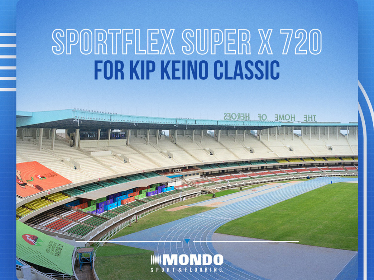 Rubber Flooring for Athletics Track Sportflex Super X 720 Mondo Spa