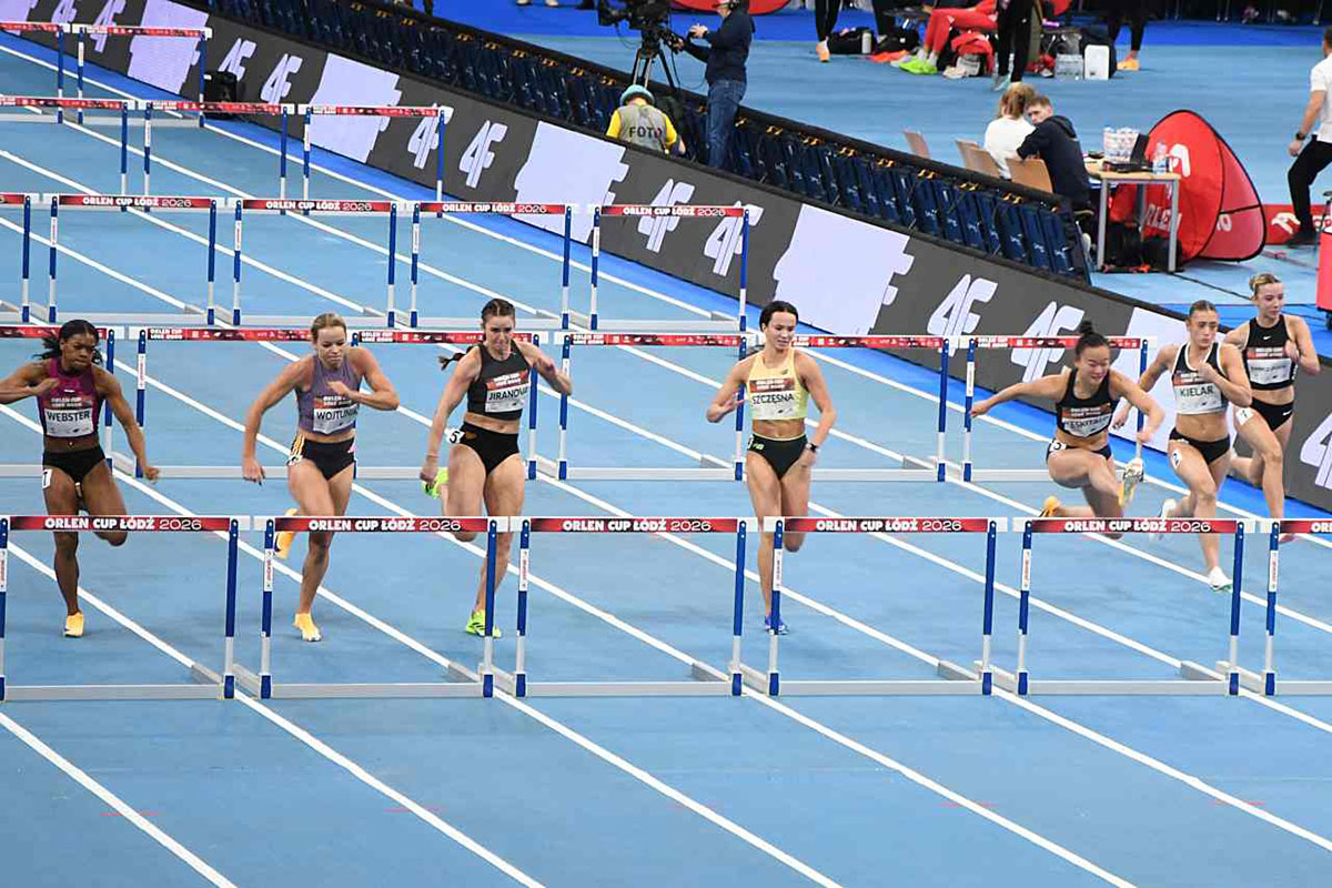 Mondo banked athletics track shines at the last stage of World Indoor ...